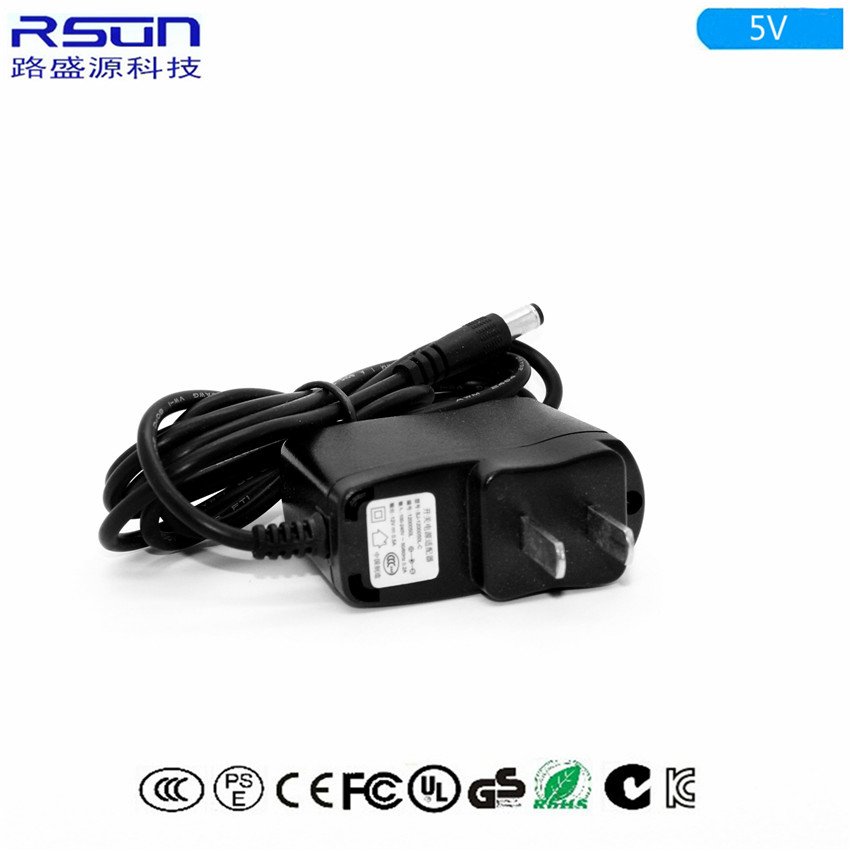 RSUN-5v1a电源适配器厂家供应5v1a电源适配器 5W侧插式开关电源 RSUN-5v1a电源适配器