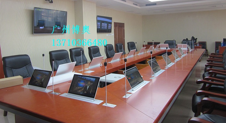 广州博奥BRZE－3M超薄含屏自动升降电脑桌