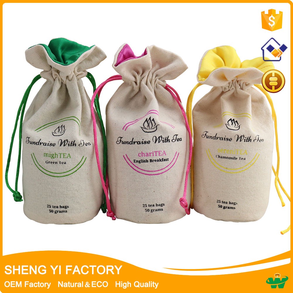 宝鸡市茶叶袋、 包装袋厂家批发订制茶叶袋、 包装袋，精美的抽绳袋、束口袋， 印制客户的logo