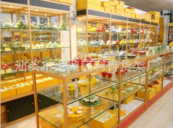 玻璃展示柜玻璃展示柜精品珠宝展柜钛合金样品展示柜精品玻璃展示柜