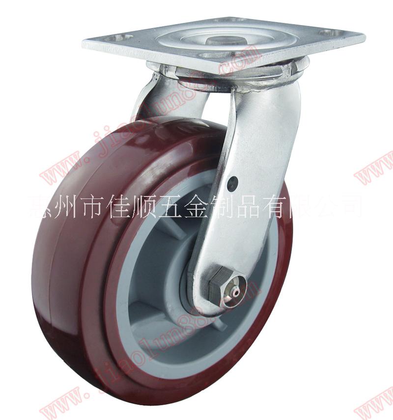 上海不锈钢脚轮、惠州脚轮、苏州脚轮 重型不锈钢PU脚轮厂家图片