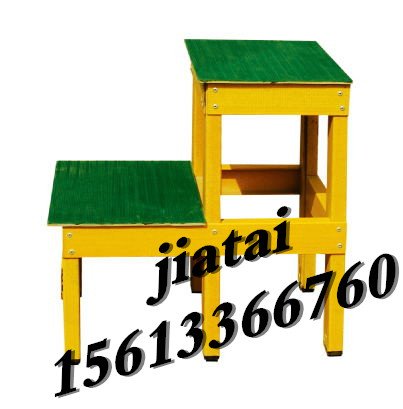 高压绝缘凳、电工绝缘凳可折叠 、 绝缘高低凳、玻璃钢两层凳0.8*0.3*0.4图片