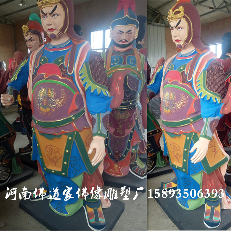 供应用于供奉的二郎神杨戬神像 彩绘玻璃钢神像