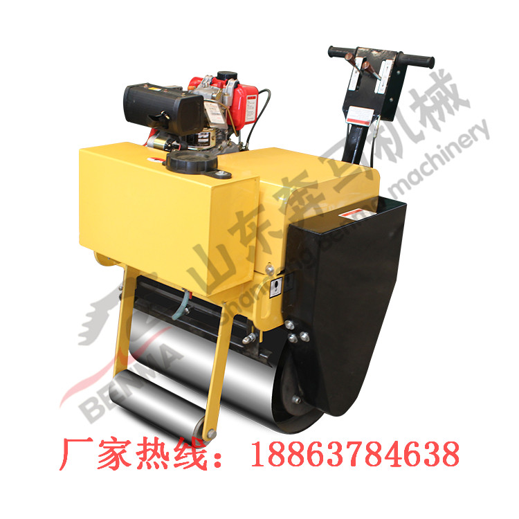 厂家专业生产 单钢轮压路机小型手扶压路机 质保一年 厂家热线18863784638