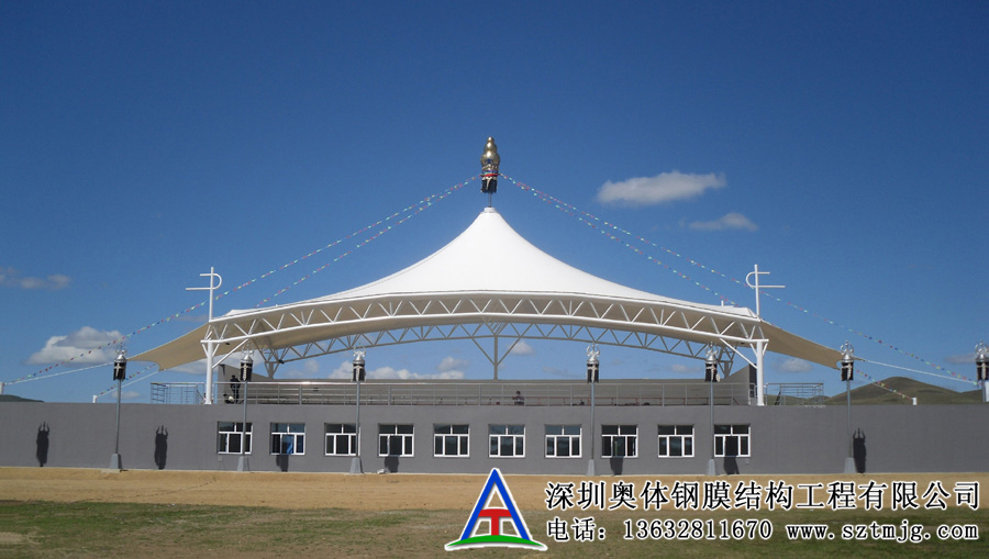 广州 PVC+PVDF自清洁膜材膜结构、设计施工图片