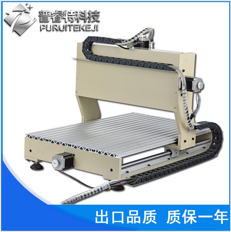 普睿特CNC6040四轴小型雕刻 数控雕刻机 四轴圆雕 自动雕