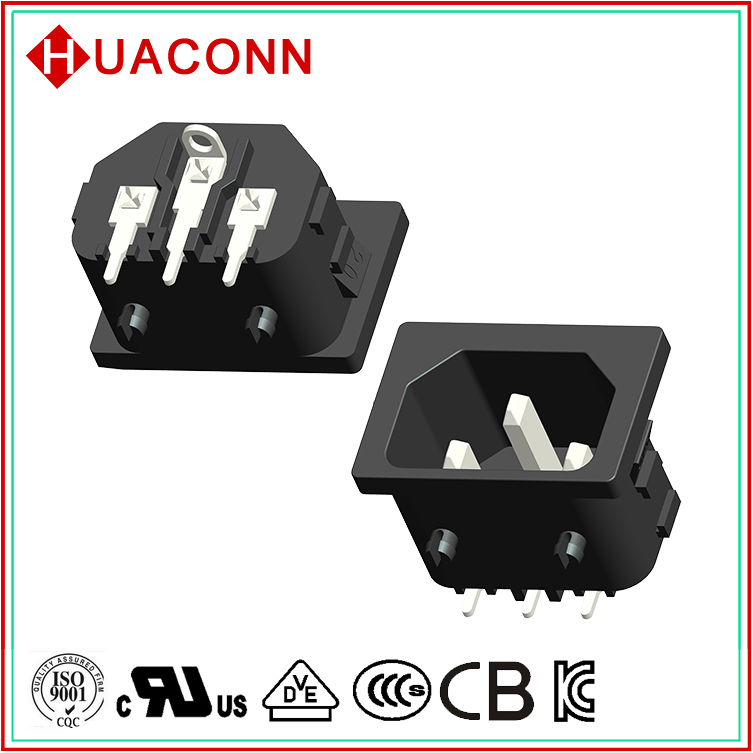 品字插座 电源插座 AC插座 INLET SOCKET 器具输入插座 C14