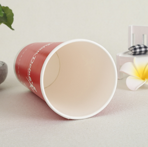厂家定制一次性广告奶茶纸杯定做加厂家定制一次性广告奶茶纸杯定做加厚不漏水外带饮水杯