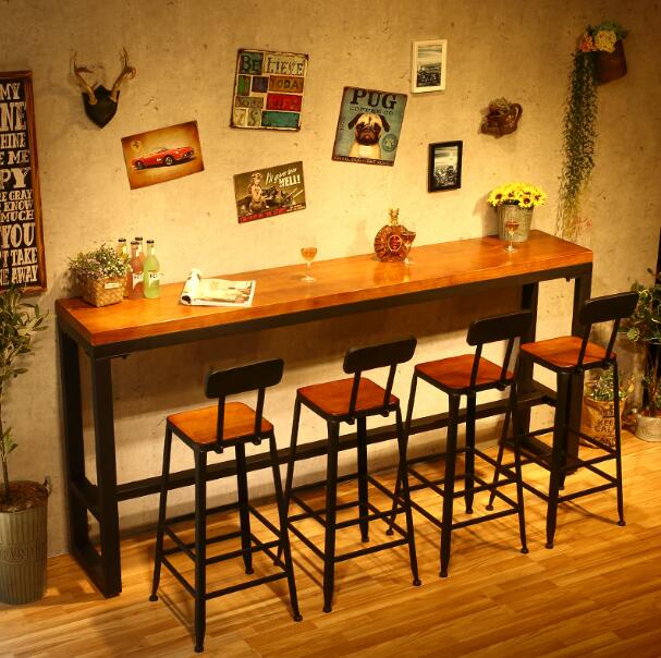 天津做旧酒吧桌椅 复古酒吧桌椅 欧式酒吧桌椅