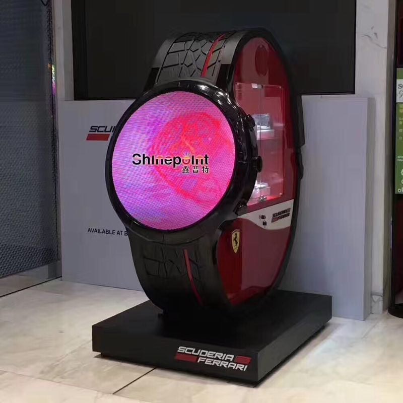法拉利手表造型智能LED圆形显示