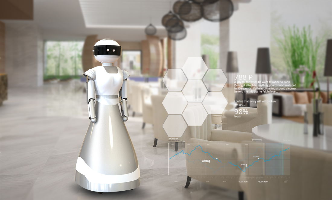 嘉兴市酒店机器人奇翼科技迎宾机器人厂家酒店机器人奇翼科技迎宾机器人前台机器人礼仪机器人