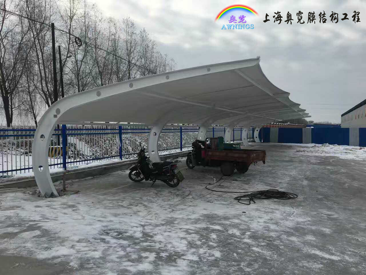 上海市上海膜结构汽车停车棚订做厂家