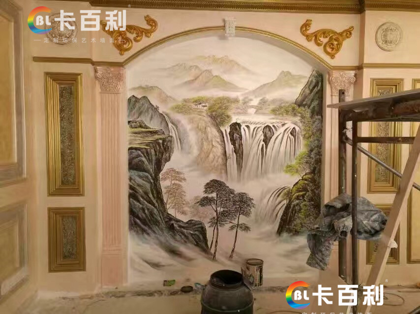 卡百利 新型墙面艺术壁材 艺术漆 墙艺漆 液体壁纸 质感涂料图片