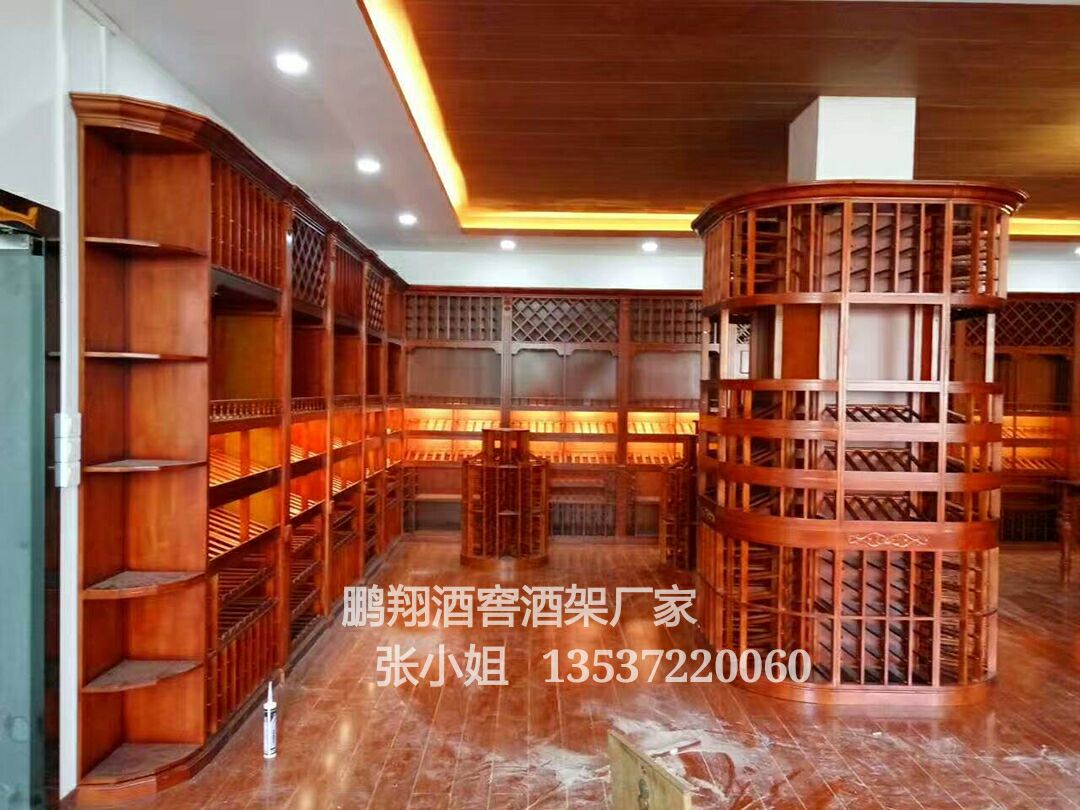 深圳市会所酒架 葡萄酒架 展示架 实木厂家