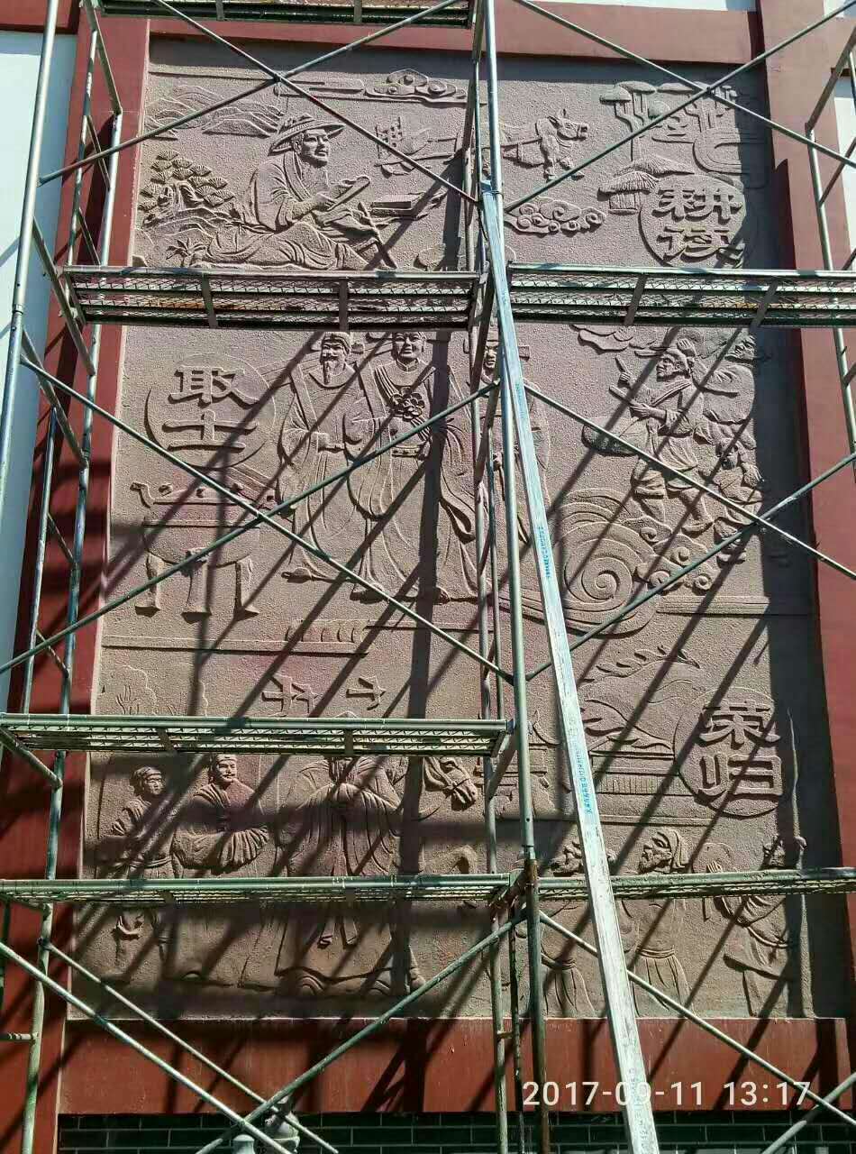 上海市水泥仿古浮雕背景墙厂家