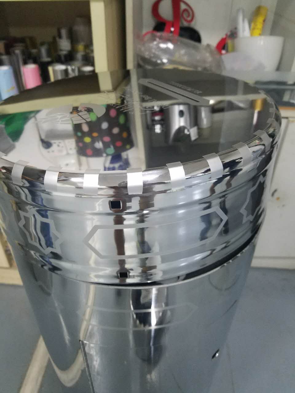 高品质旋压桶加工 筒形件数控旋压加工 垃圾桶旋压加工桶加工图片