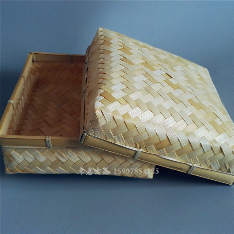 供应茶叶篮生产专业竹编工艺厂常年定做各种木片篮粽子篮鸡蛋篮
