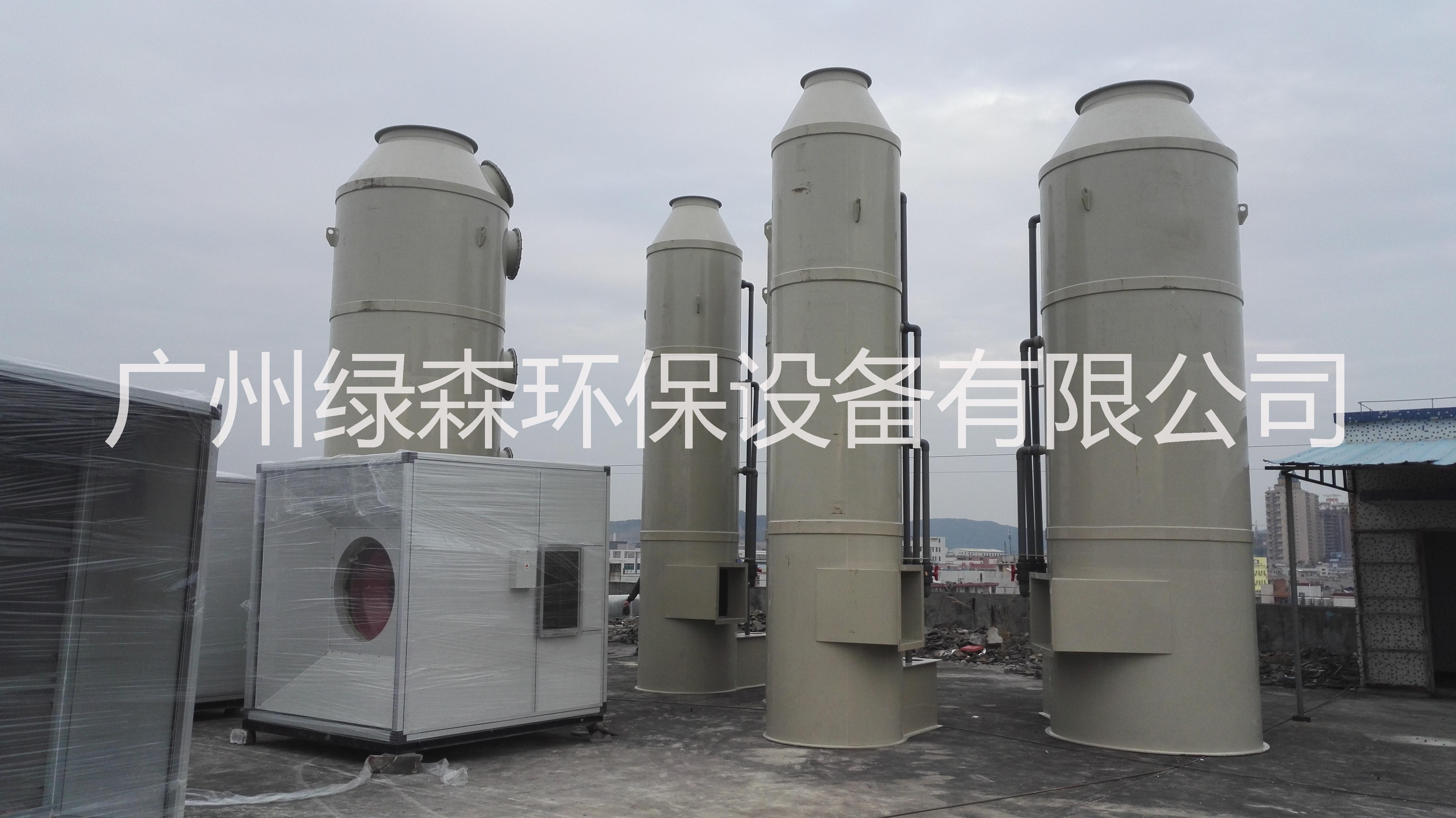 江西省厨房专用水喷淋填料塔 不锈钢防爆除味水喷淋净化器图片