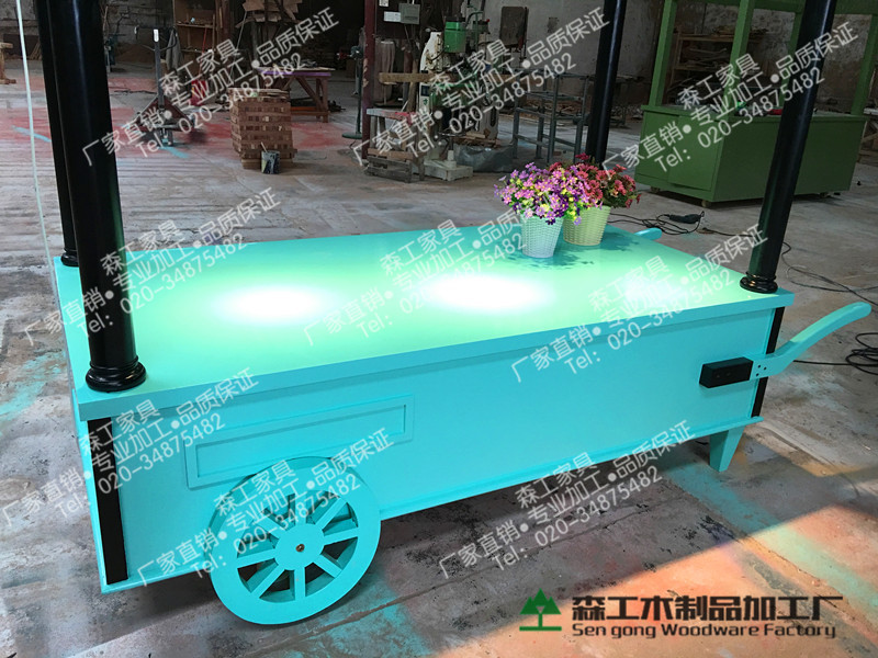 广州市广州移动贩卖车钵仔糕车实木售货车厂家