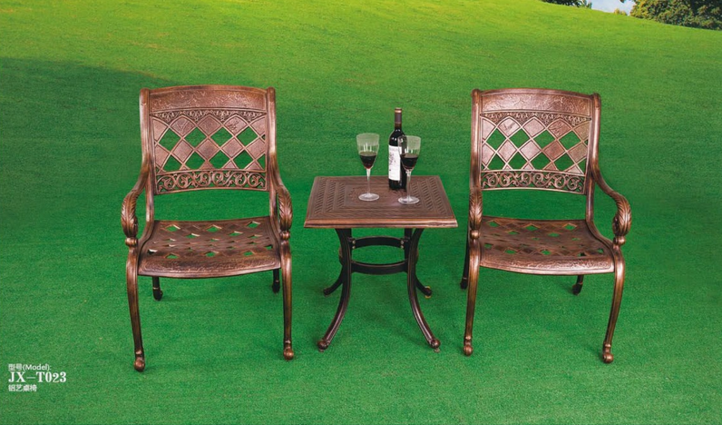铸铝阳台茶几系列桌椅铸铝阳台茶几系列桌椅  佛山户外家具生产厂家  户外休闲桌椅定做