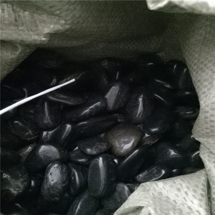 天津鹅卵石厂家供应黑色鹅卵石 圆形鹅卵石 水处理鹅卵石 扁平鹅卵石规格齐全图片