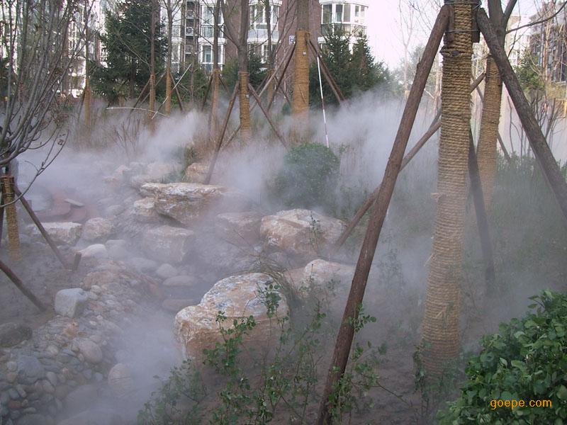 西安市喷雾 降尘 造景 人工造雾设备厂家