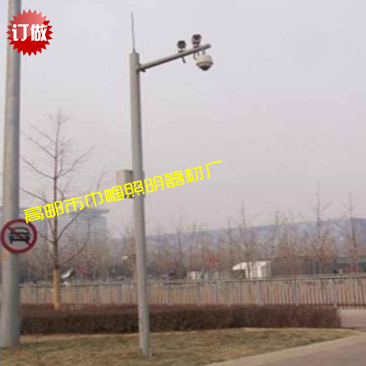 6米监控杆 道路 八角 摄像机 监控吊杆 悬臂式监控杆厂家图片