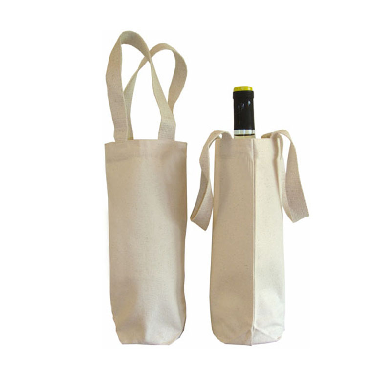 厂家新款设计棉布酒瓶袋帆布酒袋耐用环保定制批发 帆布酒瓶袋图片