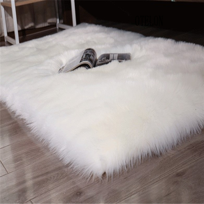 人造毛绒仿羊毛地毯垫100%腈纶批发