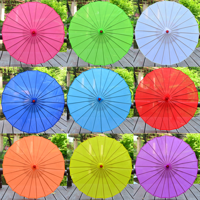 安若素绸布伞空白绘画伞工艺伞DIY幼儿教具油纸伞装饰伞古典花伞