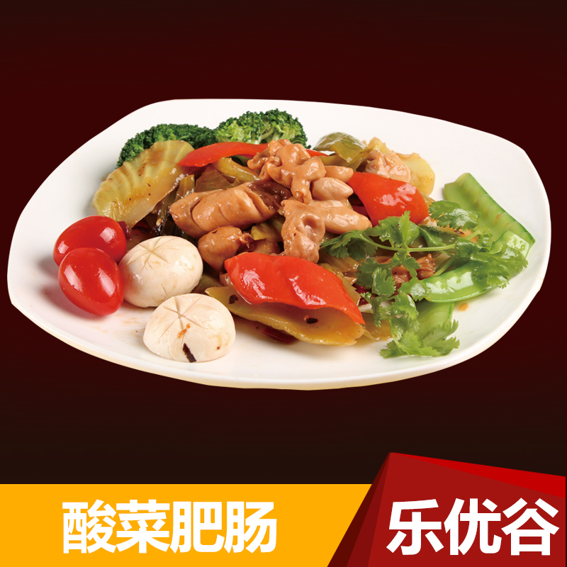 酸菜肥肠200g乐优谷料理包方便菜速食简餐快餐调理包绿色方便米饭