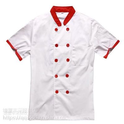 东莞市热销白色双排扣厨师服工作服厂家热销白色双排扣厨师服工作服