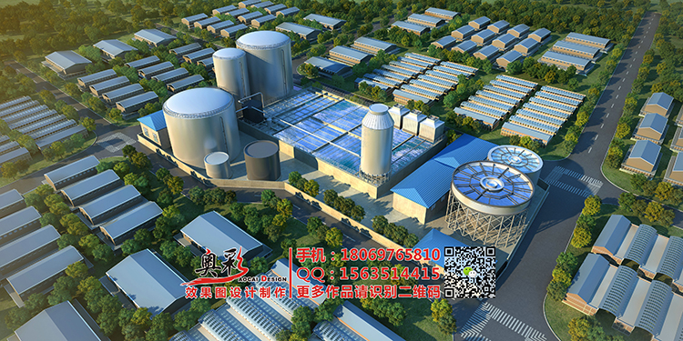 杭州市厂房3D鸟瞰图设计制作厂家