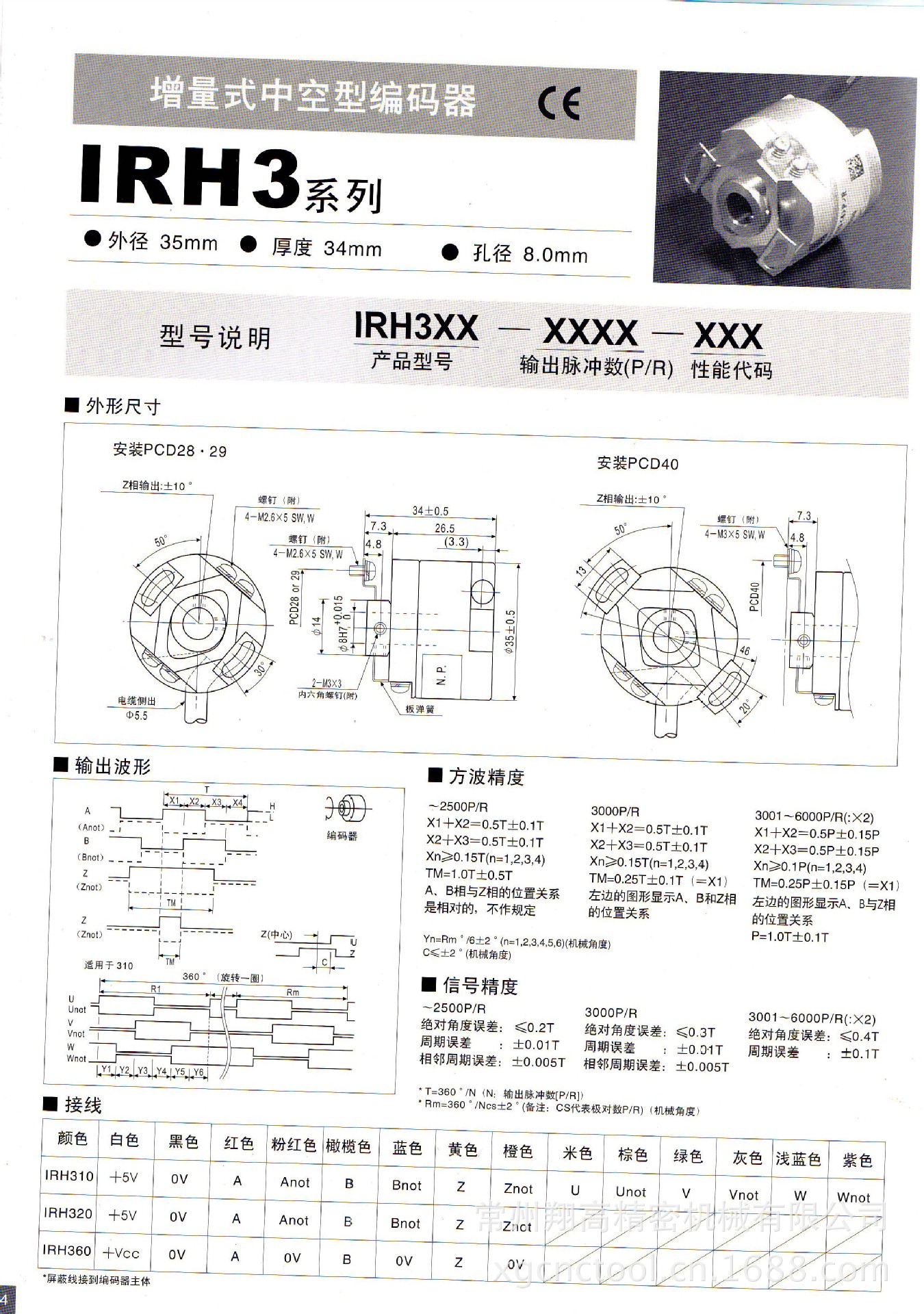 日本森泰克IRH320-1024-002编码器 日本森泰克编码器图片