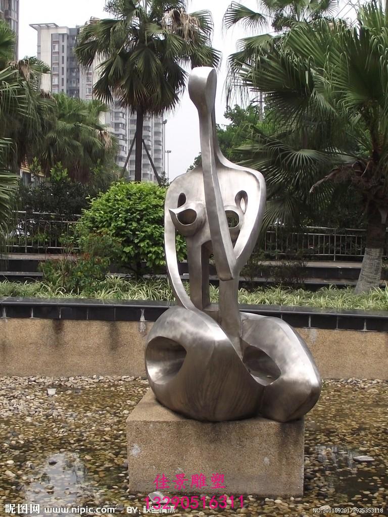不锈钢水池雕塑 不锈钢景观雕塑