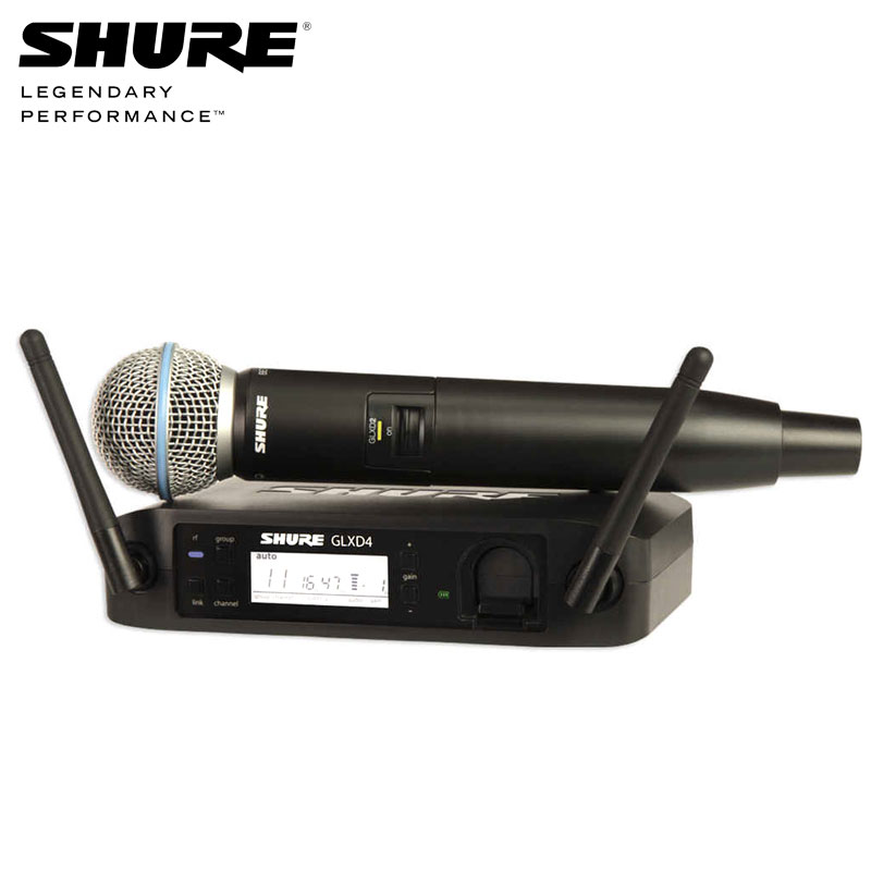 Shure/舒尔 GLXD24/SM58 BETA87A无线话筒麦克风  舒尔GLXD无线数字话筒厂家