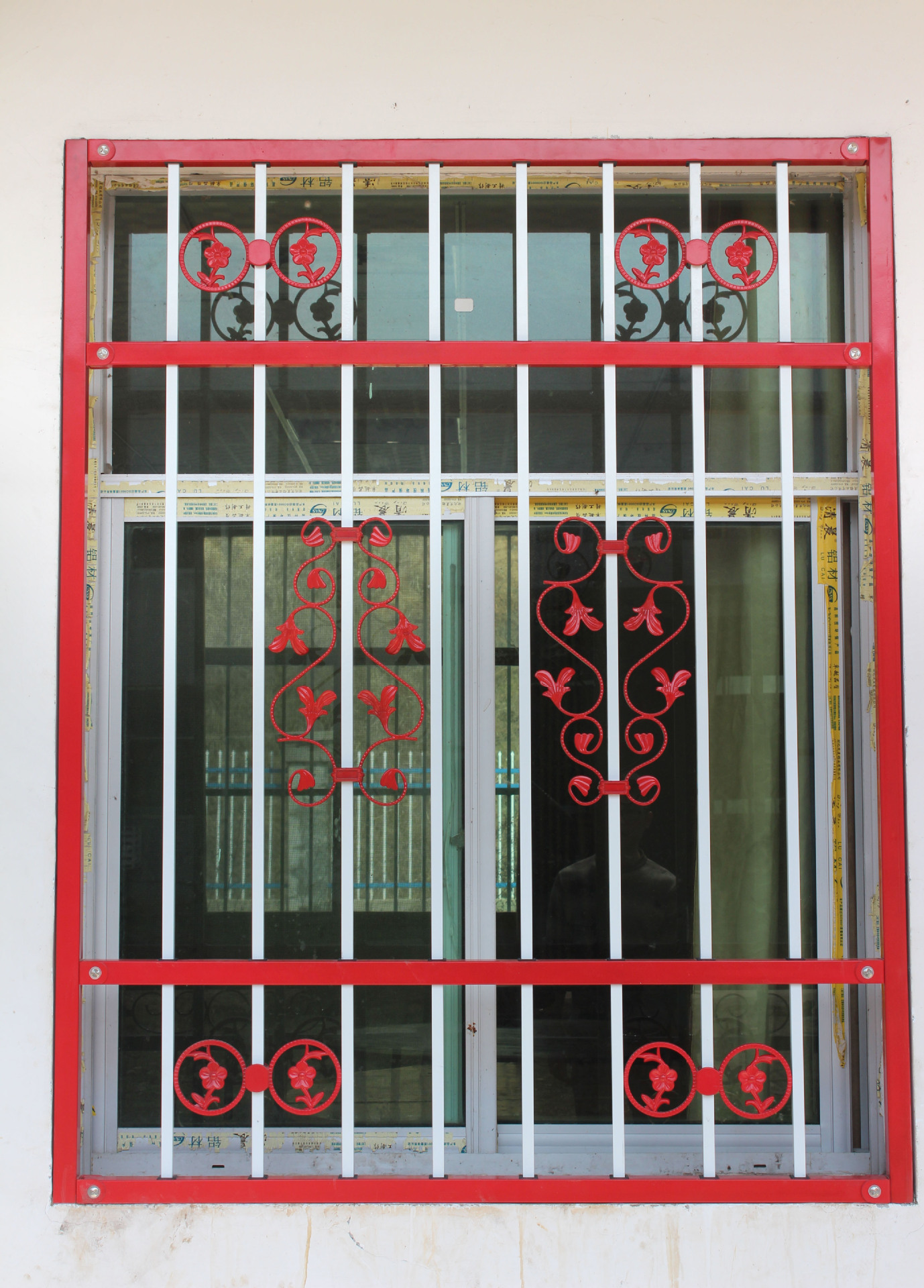 商洛喷塑空调栏杆，拼装式百叶窗，锌钢飘窗围栏，喷塑百叶围栏颜色可个性化定制图片