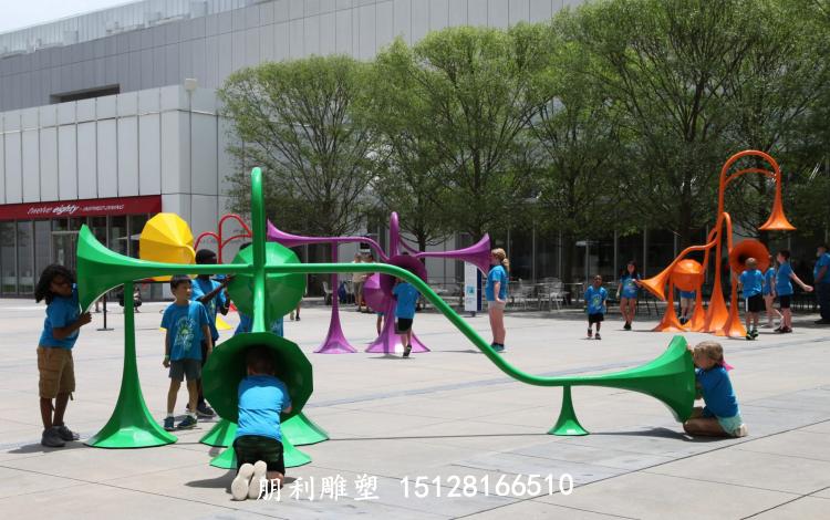 喇叭景观雕塑 不锈钢公园雕塑厂家批发