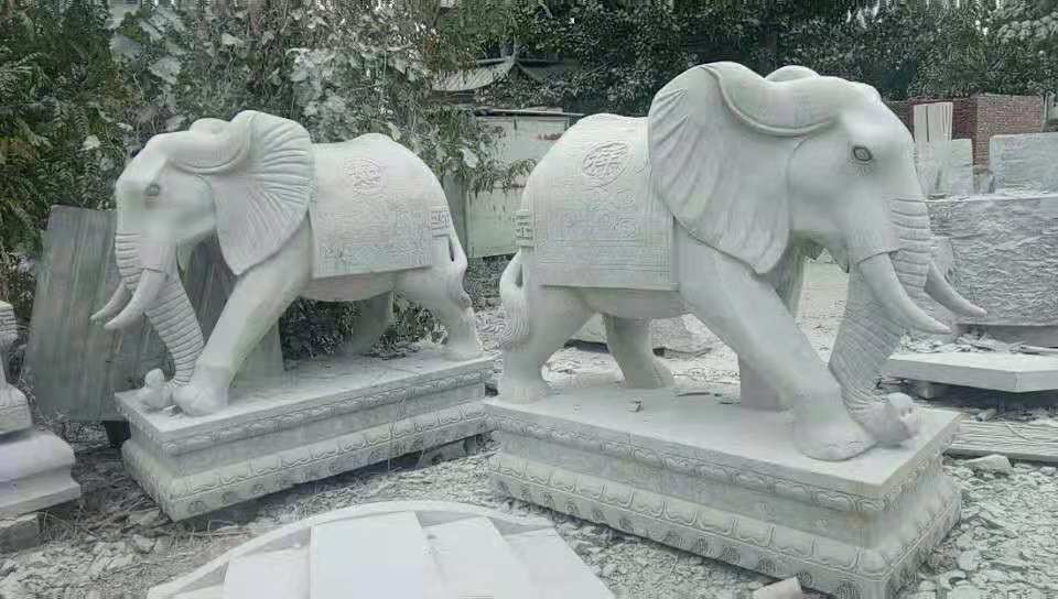 山东石雕大象 石雕大象供应商 济宁石雕大象厂家 石雕大象石大象