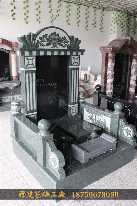 供应商大量批发豪华山西黑墓碑 中式传统家族墓碑 墓碑可定制