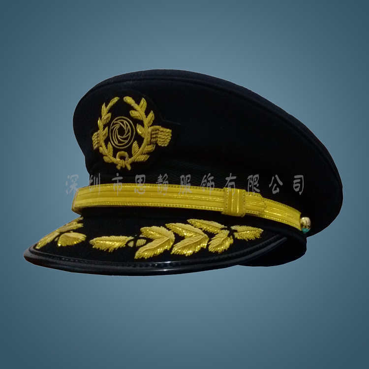 成都市四川航空飞行员机长大盖帽印度丝帽厂家