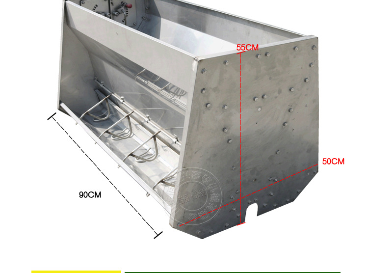 不锈钢猪料槽猪食槽自动料槽保育双面料槽养猪自动喂料器育肥猪料槽干湿料槽小猪食槽
