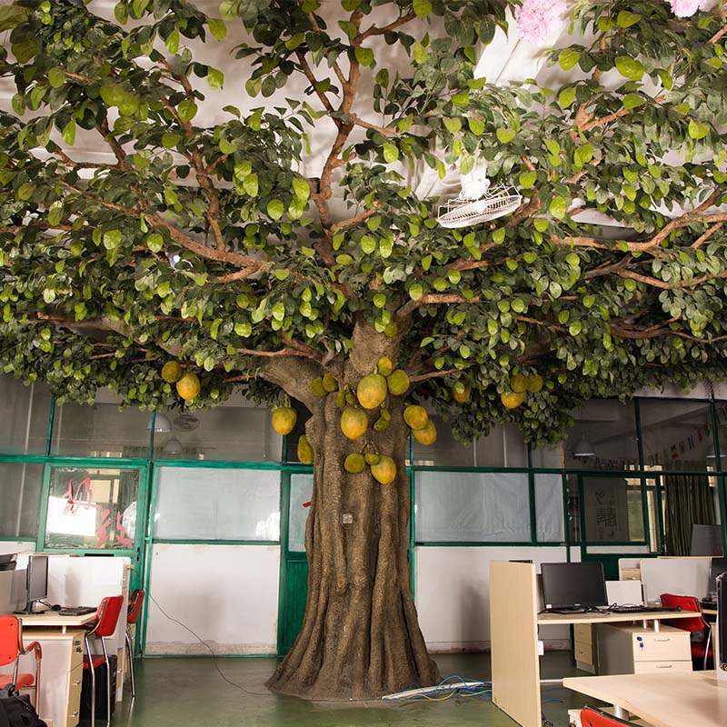 仿真菠萝蜜树制作人造假树客厅园林景观仿真树厂家