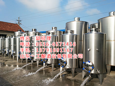 成套果酒酿酒设备 啤酒发酵罐 不锈钢葡萄酒发酵设备的生产厂家