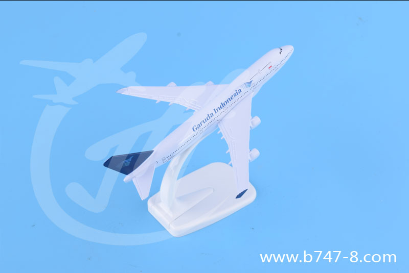 可定制商务礼品收藏静态摆件航模波音B747-400印尼合金飞机模型图片