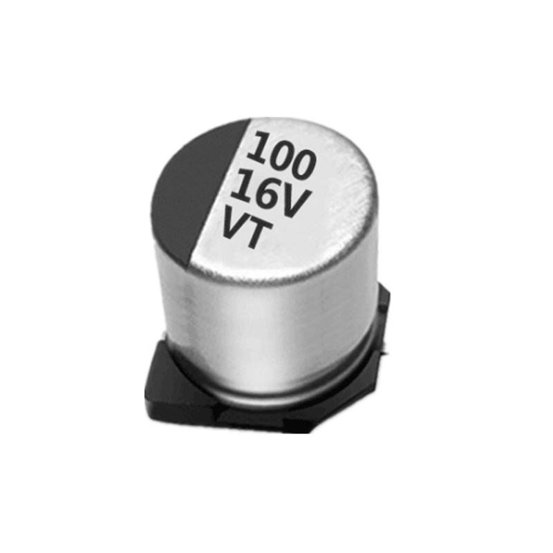 16V100UF贴片电解电容 低阻smd固态电容6.3*5.4 VT高频电容器图片