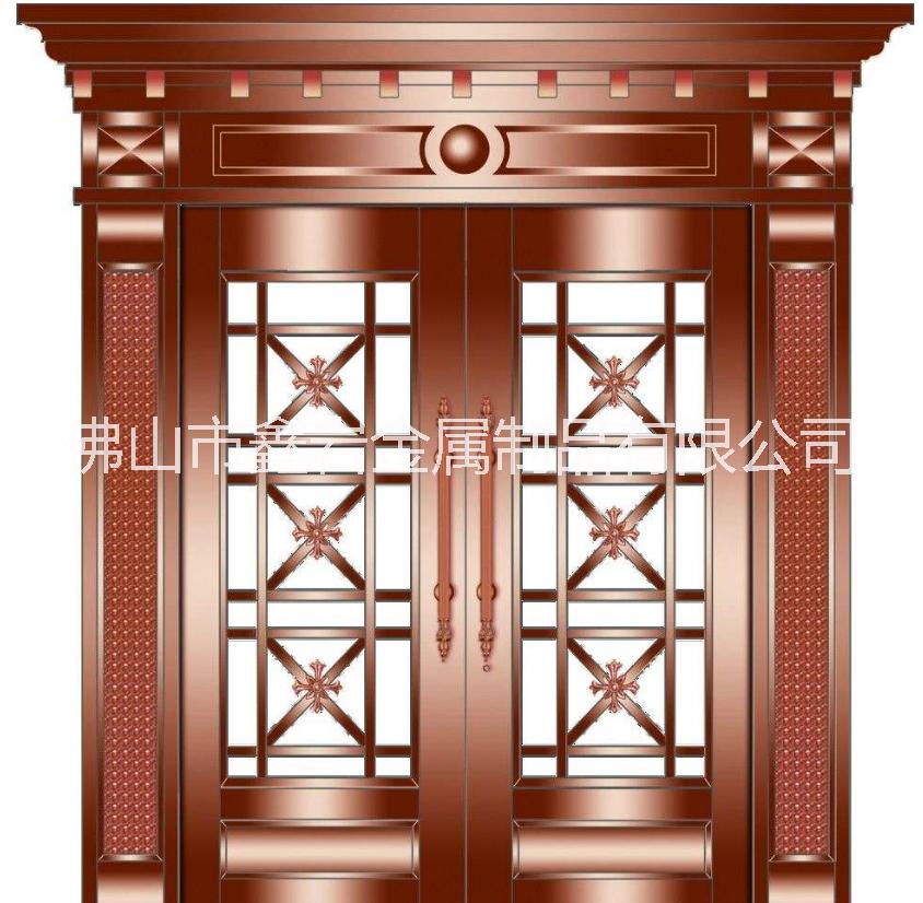 江苏专业定制欧式别墅平移大门 仿铜门大门图片