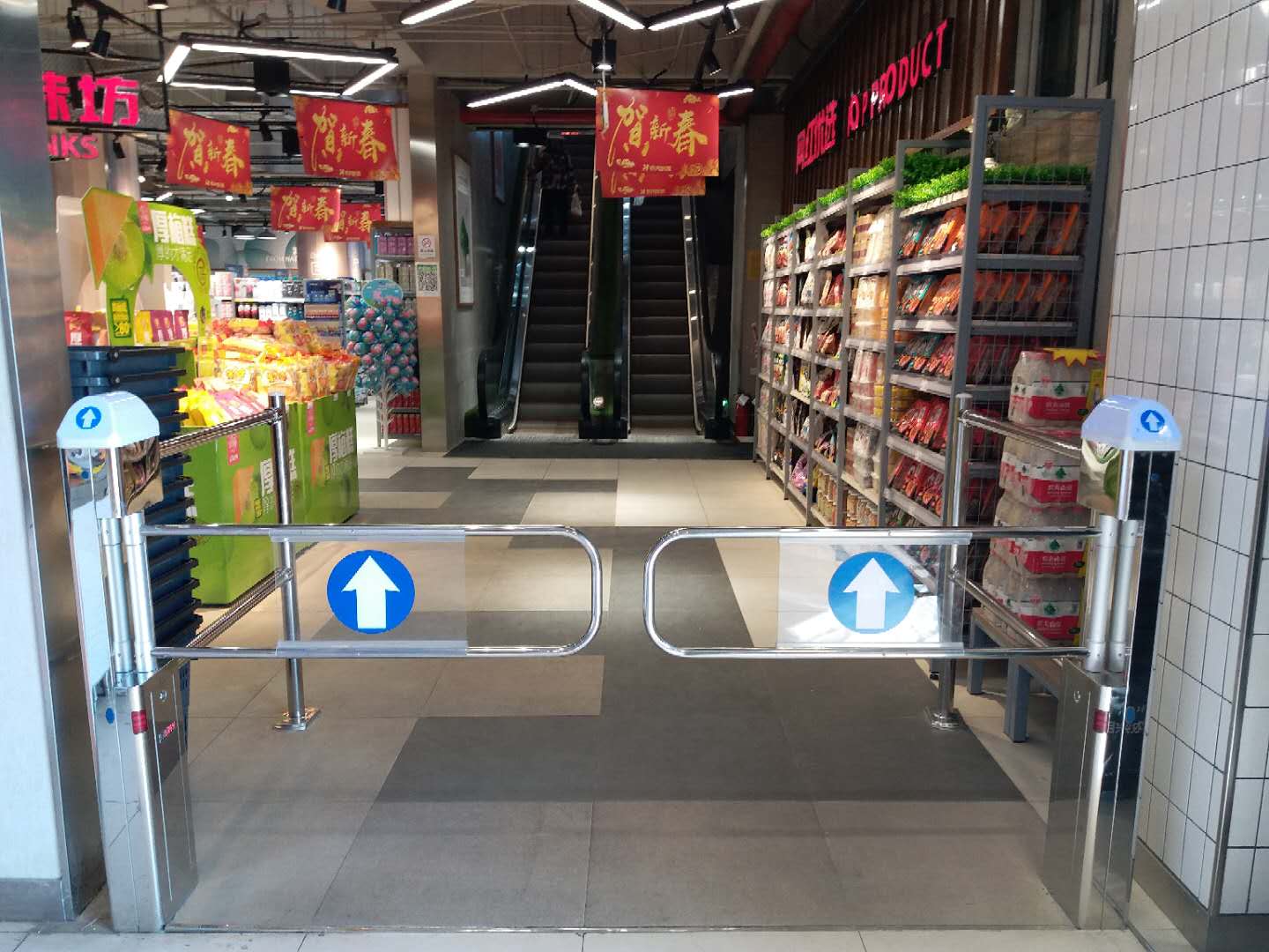 北京专业销售超市单向门十年生产经验图片