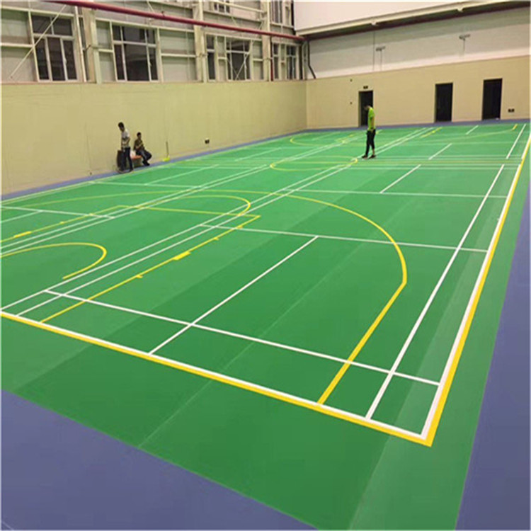 羽毛球专用地板胶 羽毛球场地尺寸 塑胶运动地板