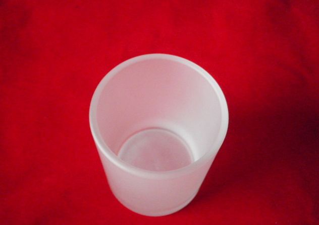 厂家直销上口径5.2*底径4.8*高度6.5CM磨砂杯供应 磨砂玻璃杯